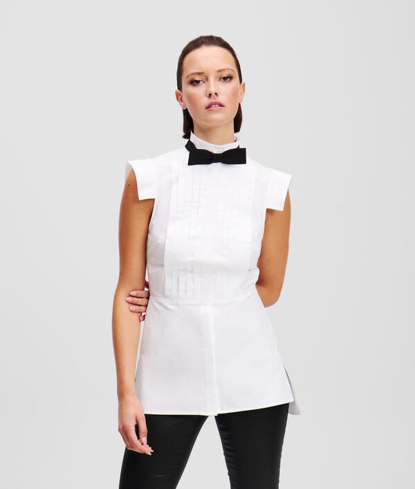 karl lagerfeld BLOUSE À NŒUD SANS MANCHES