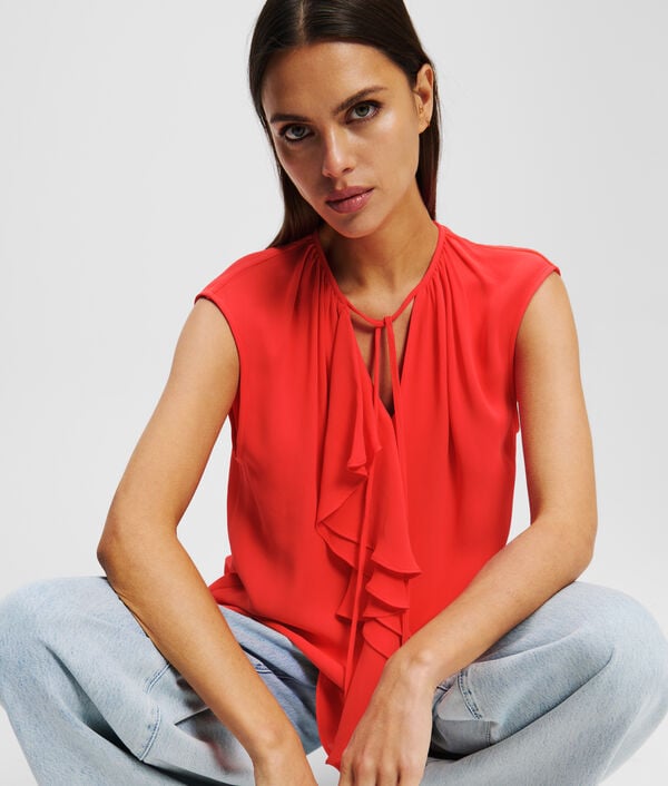 Karl Lagerfeld BLOUSE À VOLANTS