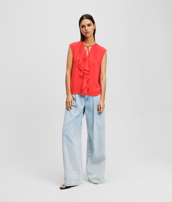 Karl Lagerfeld BLOUSE À VOLANTS