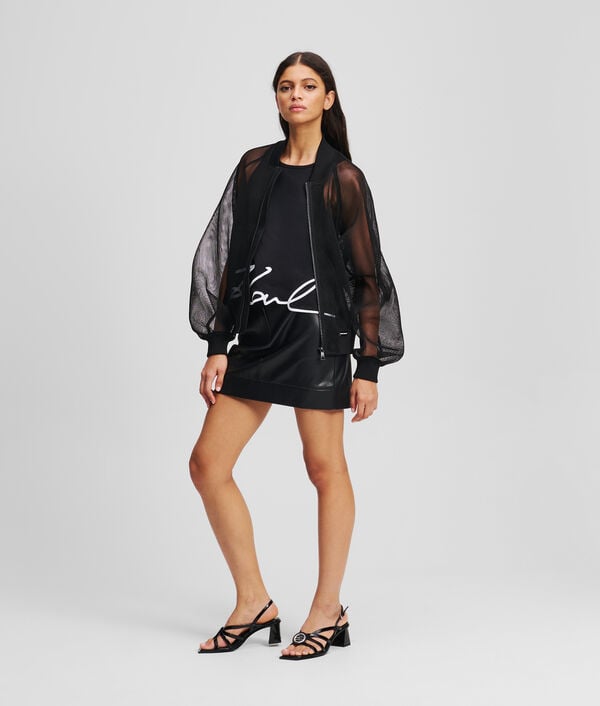 Karl Lagerfeld BLOUSON BOMBARDIER EN TRICOT