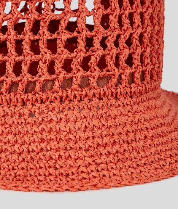 Karl Lagerfeld BOB EN RAPHIA AVEC LOGO CARRÉ