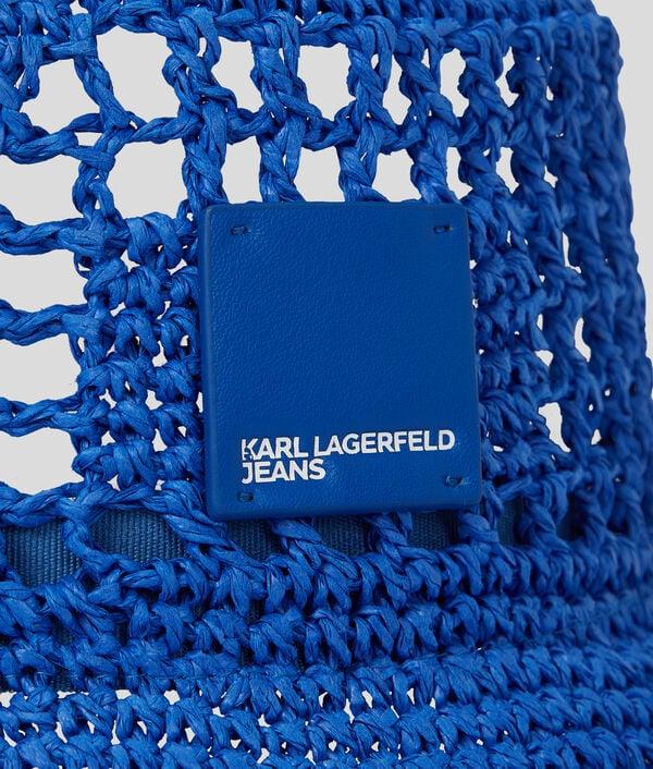 Karl Lagerfeld BOB EN RAPHIA AVEC LOGO CARRÉ