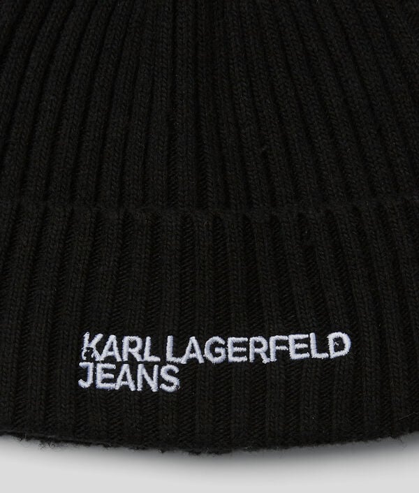 Karl Lagerfeld BONNET CÔTELÉ À LOGO KLJ