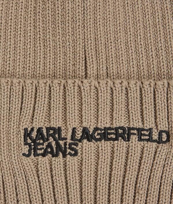 Karl Lagerfeld BONNET CÔTELÉ À LOGO KLJ