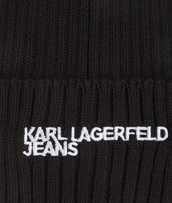 Karl Lagerfeld BONNET CÔTELÉ À LOGO KLJ