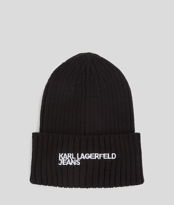 karl lagerfeld BONNET CÔTELÉ À LOGO KLJ