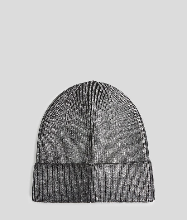 Karl Lagerfeld BONNET MÉTALLISÉ