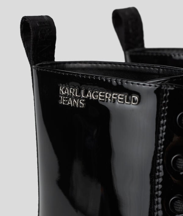 Karl Lagerfeld BOTTES EN CUIR BREVETÉ KLJ BROOKE