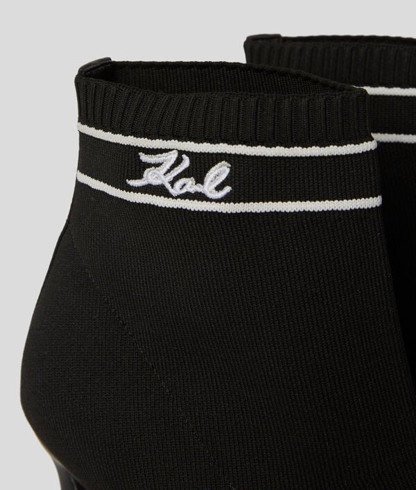 Karl Lagerfeld BOTTINES SIGNIA EN TRICOT PANDARA