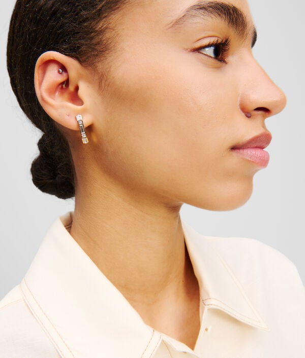 Karl Lagerfeld Boucles D'oreilles En Cristaux