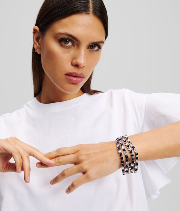 Karl Lagerfeld Bracelet De Cristaux Superposés
