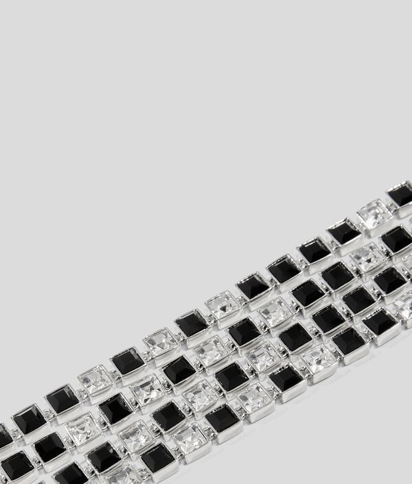 Karl Lagerfeld Bracelet De Cristaux Superposés