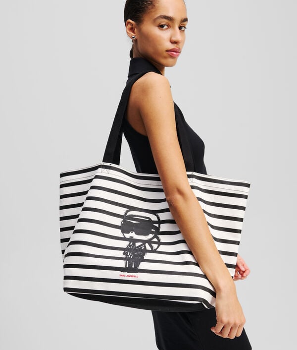 Karl Lagerfeld CABAS À RAYURES IKON