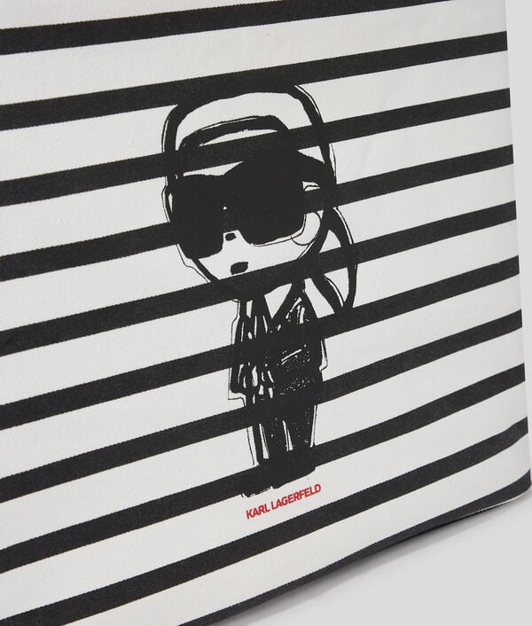 Karl Lagerfeld CABAS À RAYURES IKON