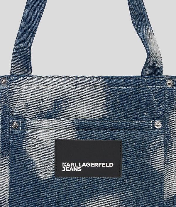 Karl Lagerfeld CABAS EN DENIM DÉLAVÉ