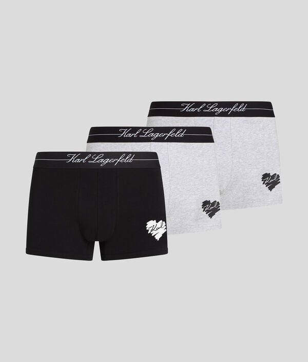 karl lagerfeld CALEÇONS K/HEART – LOT DE 3