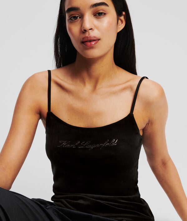 Karl Lagerfeld CARACO EN VELOURS HOTEL KARL