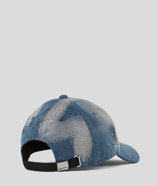 Karl Lagerfeld CASQUETTE EN DENIM DÉLAVÉ
