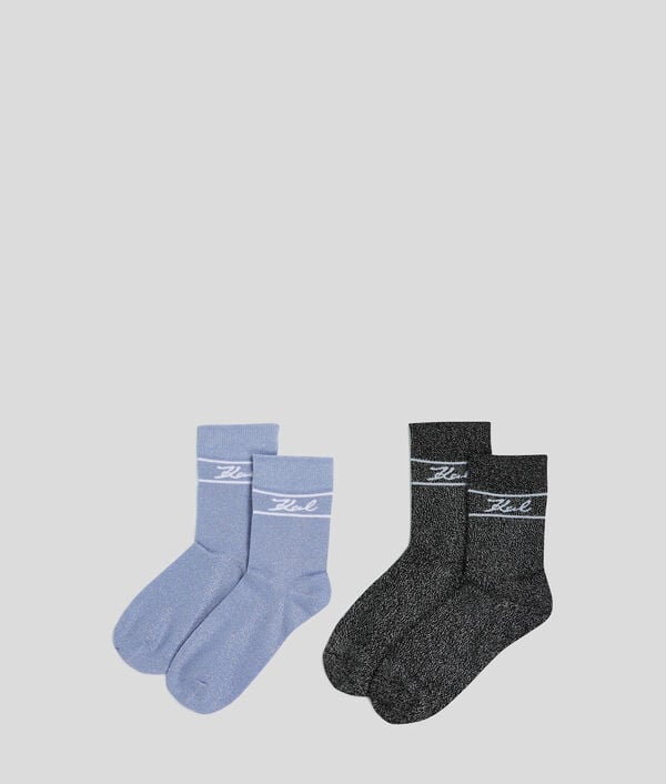 karl lagerfeld CHAUSSETTES K/SIGNATURE – LOT DE 2