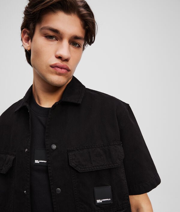 Karl Lagerfeld CHEMISE À BOUTONS À MANCHES COURTES