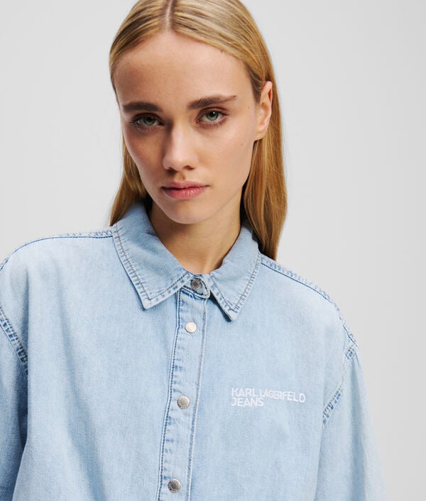 Karl Lagerfeld CHEMISE EN DENIM À CRAVATE