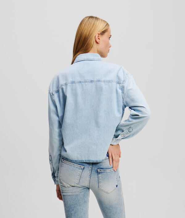 Karl Lagerfeld CHEMISE EN DENIM À CRAVATE