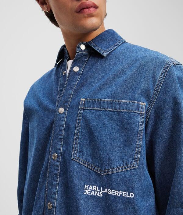 Karl Lagerfeld CHEMISE EN DENIM AVEC LE LOGO KLJ