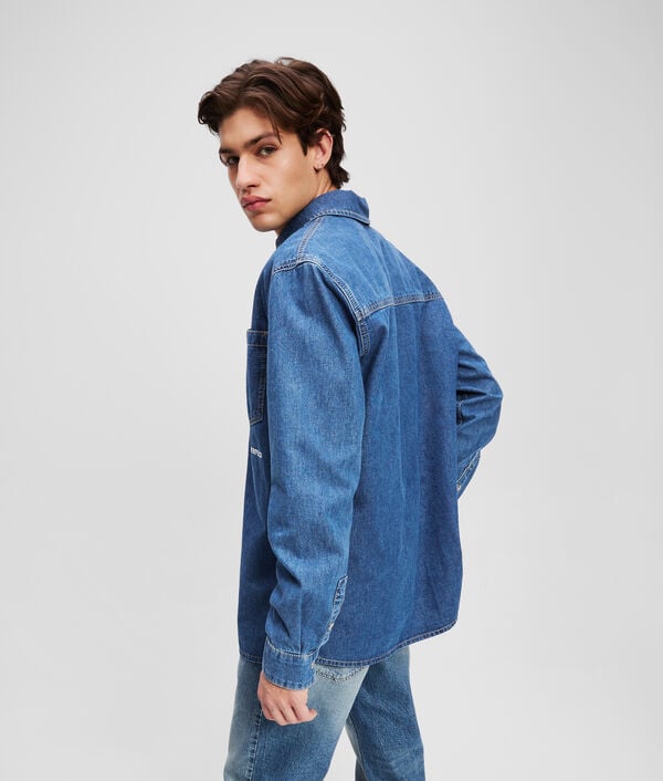 Karl Lagerfeld CHEMISE EN DENIM AVEC LE LOGO KLJ