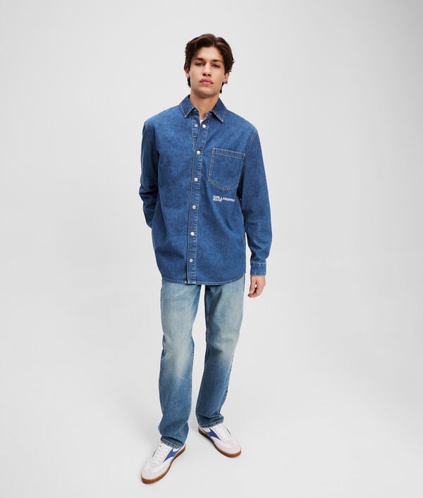 Karl Lagerfeld CHEMISE EN DENIM AVEC LE LOGO KLJ