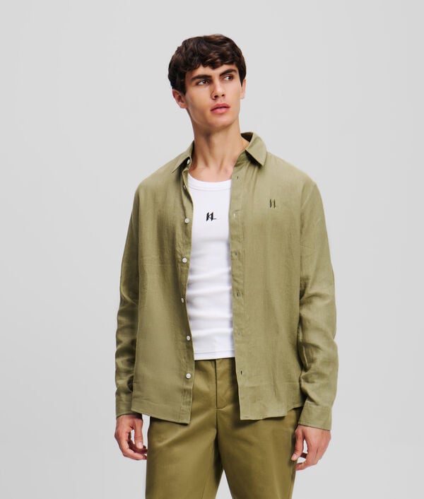 karl lagerfeld CHEMISE EN LIN KL MONOGRAM