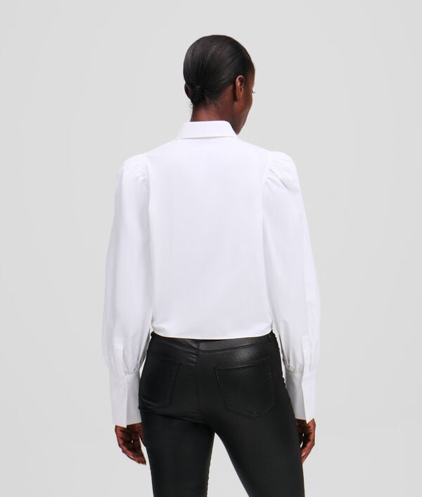 Karl Lagerfeld CHEMISE EN POPELINE À PLASTRON