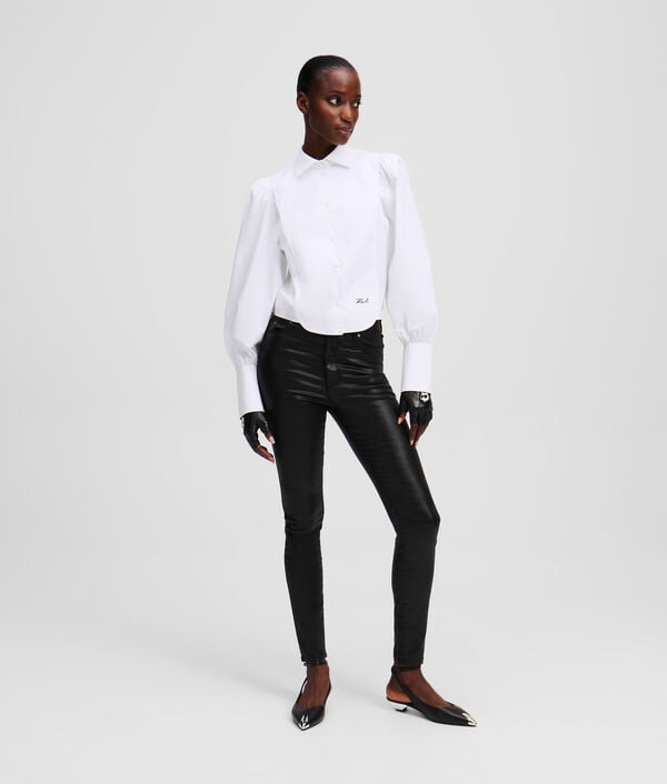 Karl Lagerfeld CHEMISE EN POPELINE À PLASTRON