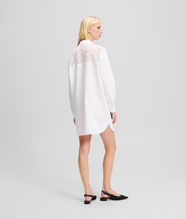 Karl Lagerfeld CHEMISE-TUNIQUE À BRODERIE ORCHIDÉE