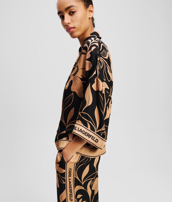 Karl Lagerfeld Chemisier à Manches Courtes