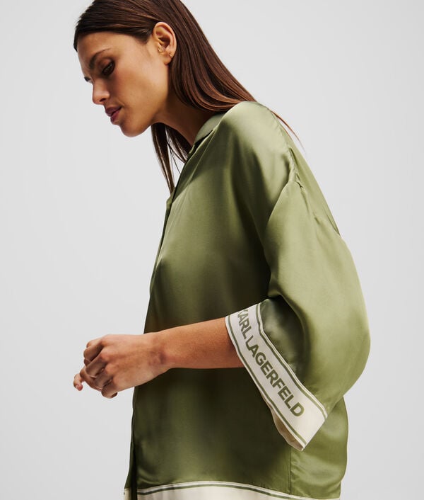 Karl Lagerfeld Chemisier à Manches Courtes