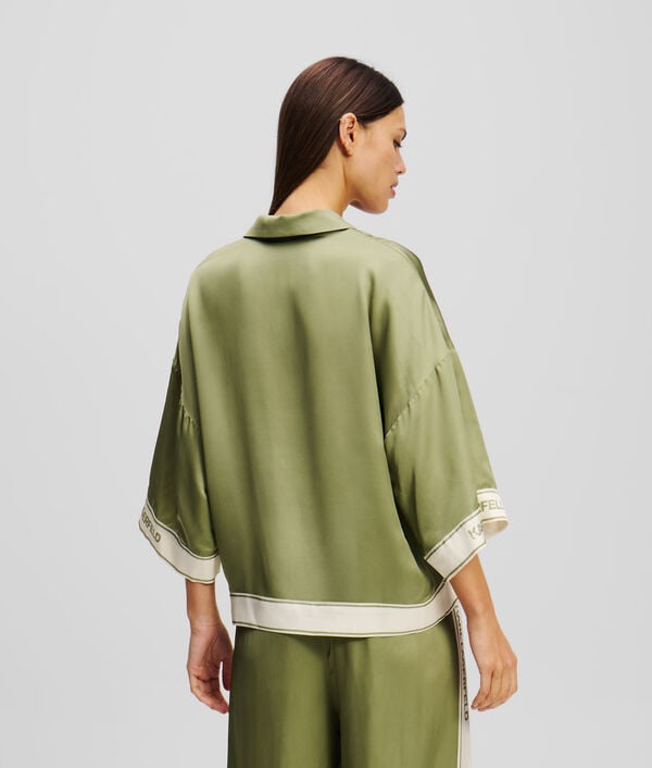 Karl Lagerfeld Chemisier à Manches Courtes