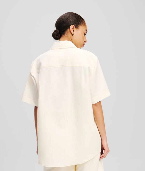 Karl Lagerfeld CHEMISIER EN LIN MÉLANGÉ