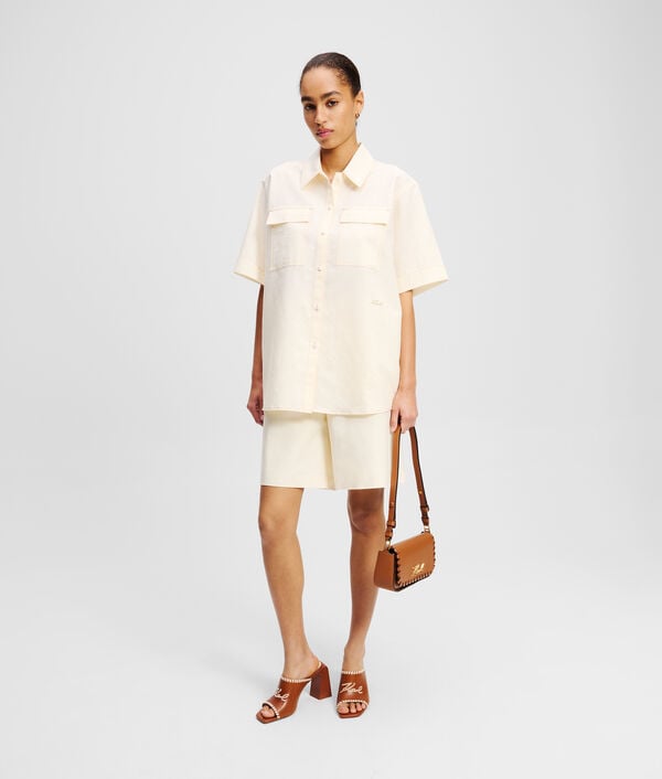 Karl Lagerfeld CHEMISIER EN LIN MÉLANGÉ