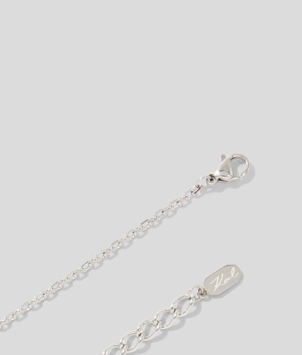 Karl Lagerfeld Collier à Breloque Pavé Ikon