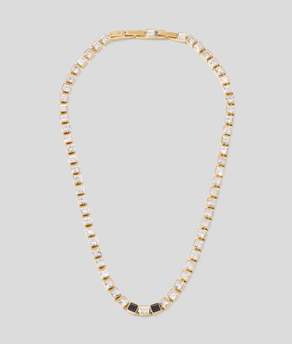 karl lagerfeld Collier en cristal doré