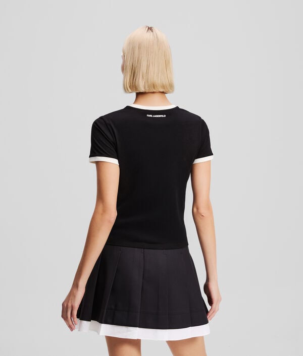 Karl Lagerfeld CONTRAST PIPING IKON T-SHIRT