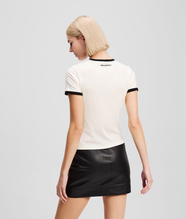 Karl Lagerfeld CONTRAST PIPING IKON T-SHIRT