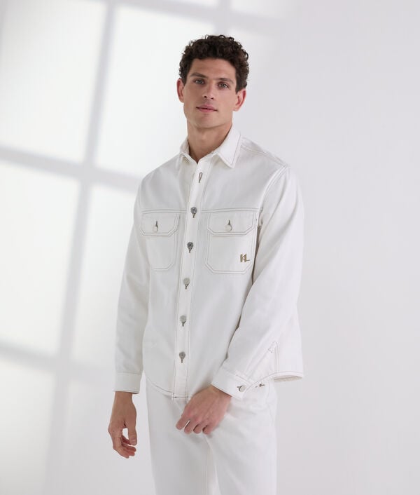 karl lagerfeld CONTRAST STITCH SHIRT