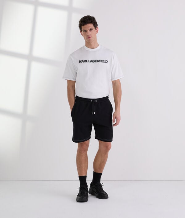 karl lagerfeld CONTRAST STITCH SHORTS