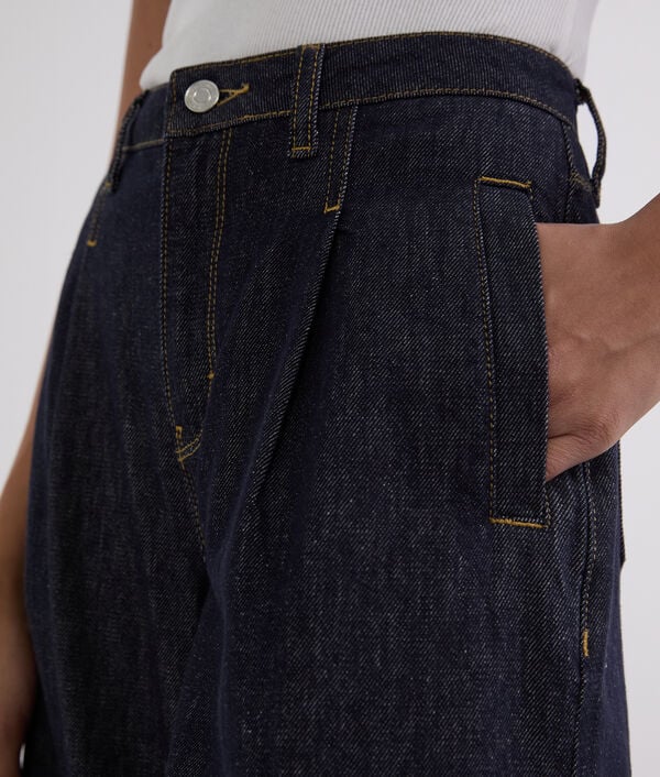 Karl Lagerfeld CONTRAST STITCH WIDE-LEG JEANS