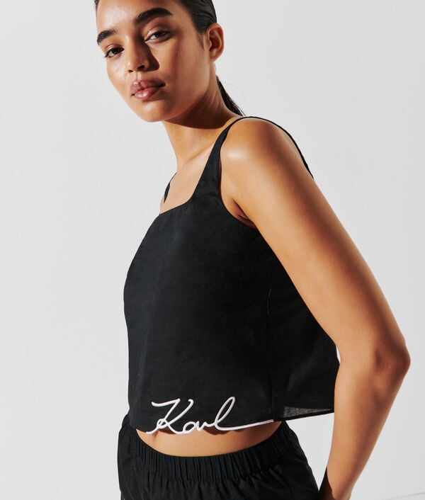 Karl Lagerfeld CROP TOP DE PLAGE K/SIGNATURE