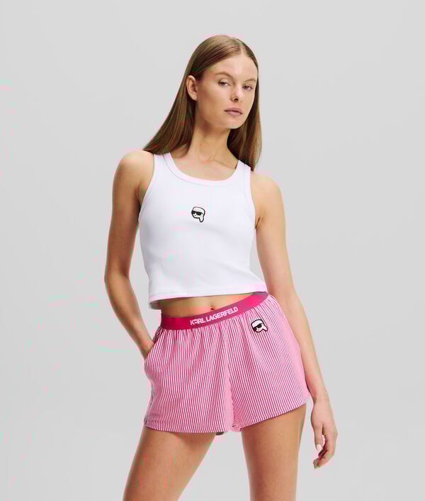 karl lagerfeld DÉBARDEUR CROPPED DE PYJAMA IKON