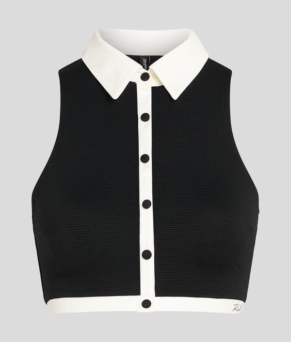 Karl Lagerfeld DÉBARDEUR DE BIKINI MONOCHROME