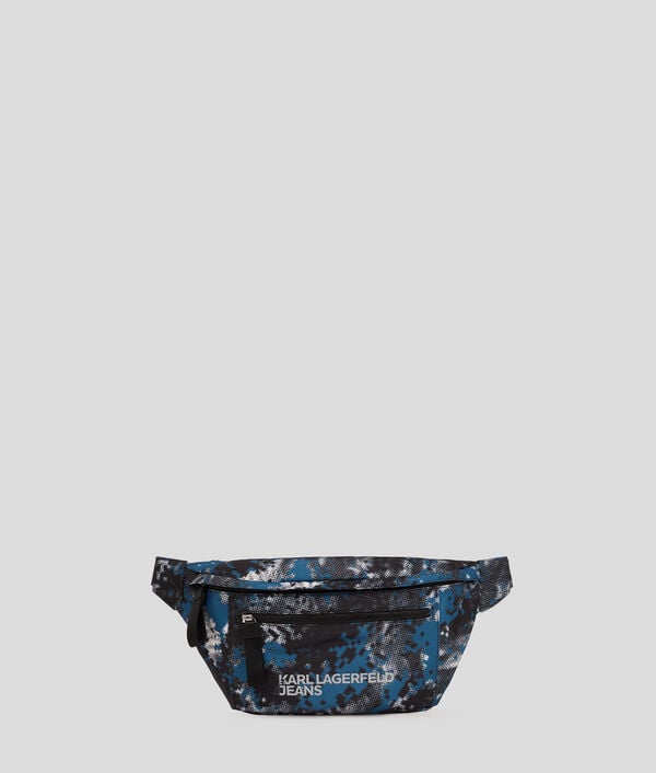 karl lagerfeld DIGITAL PRINT NYLON BELT BAG