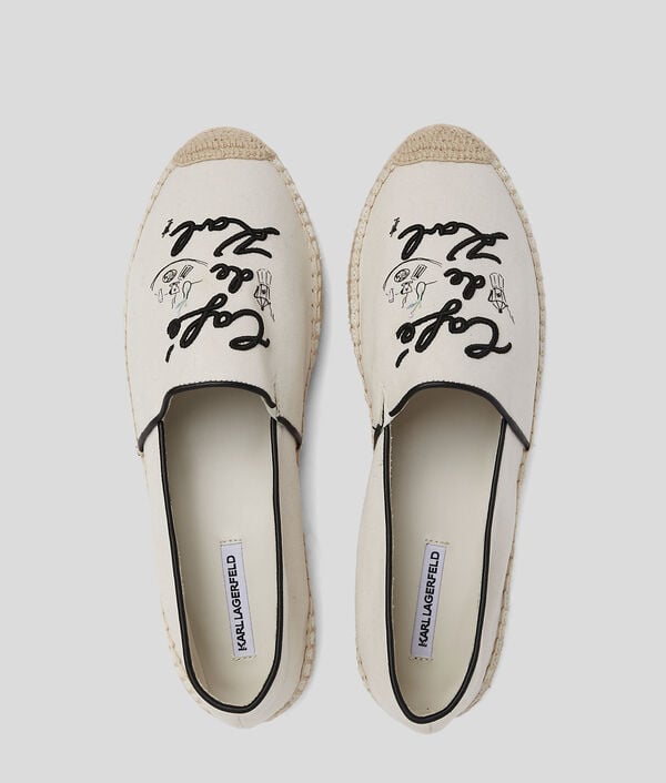 Karl Lagerfeld ESPADRILLES KAMINI DUO CAFÉ DE KARL